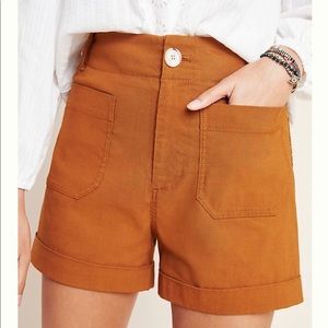 ANTHROPOLOGIE Patch Pocket Shorts NWT